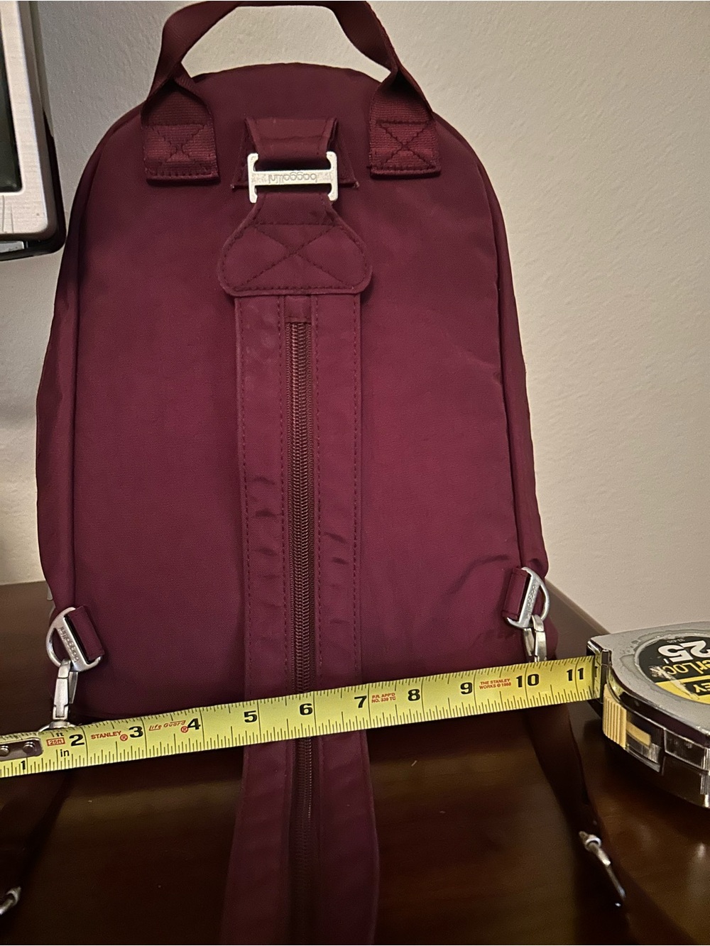 Baggallini Wine Red Small Backpack - Picture 3 of 5